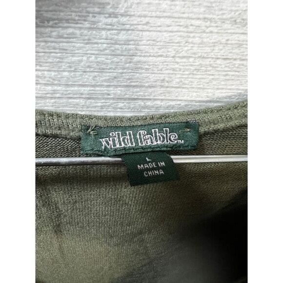 Wild Fable Twist Front Crop Top Shirt Large - Picture 4 of 5